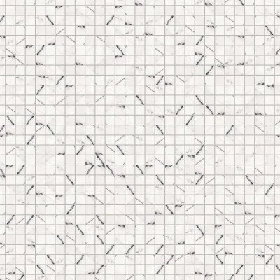 Gemma 2" x 2" Honed Porcelain Mosaic in Bianca