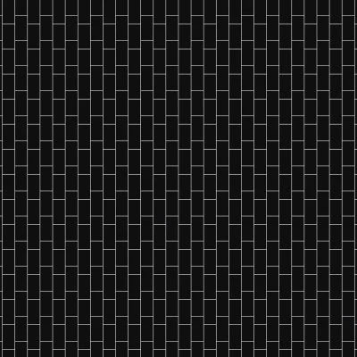 MOSAIC ARTISAN PLUS BLACK GLOSSY 2X4 FLAT (11.5X11.5 SHEET)