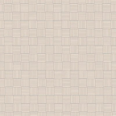 Sahara .5" x 4" Matte Crosshatch Porcelain Mosaic Tile in White