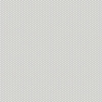 Le Cafe 1" x 1" Hexagon Glossy Porcelain Mosaic Tile in White