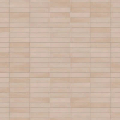 Makoto 2.5" x 10" Matte Ceramic Wall Tile in Momoiro Blush