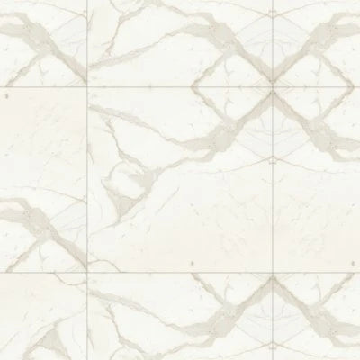 Magnifica The Thirties 30" x 30" - 8mm Honed Porcelain Tile in Calacatta Super White