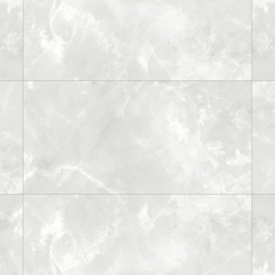 Gemma 24" x 48" Honed Porcelain Field Tile in White Onyx