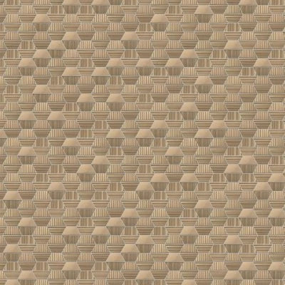 Industrial Metals Gold, Mixed Trapezoid, 2X4, Satin