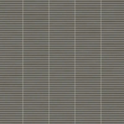 Sahara 1" x 12" Matte Porcelain Mosaic Tile in Dark