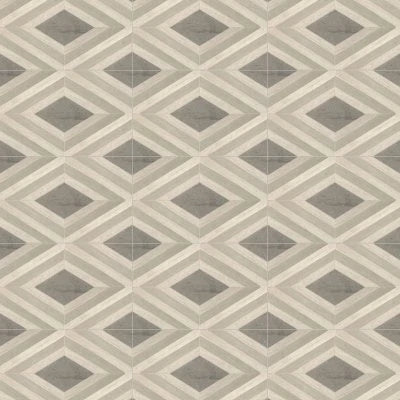 Castellina Stone Mosaics - Gray And Fawn, Diamond, Straight Edge, Honed