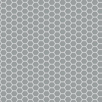 MOSAIC ARTISAN PLUS GREY SATIN MATTE HEXAGON (12.5X11 SHEET)