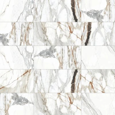 Prati 12" x 24" Honed Porcelain Field Tile in Calacatta Macchia Vecchia