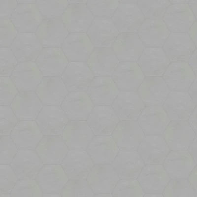 Allora 8.5" x 10" Hexagon Matte Porcelain Tile in Solid Grey