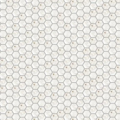 MOSAIC TOSCANA BIANCO HEXAGON (10X14 SHEET)