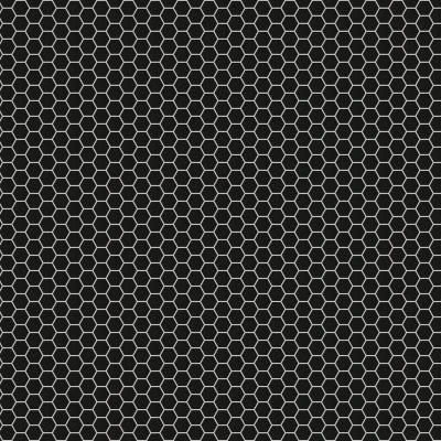 Le Cafe 2" x 2" Hexagon Glossy Porcelain Mosaic Tile in Black