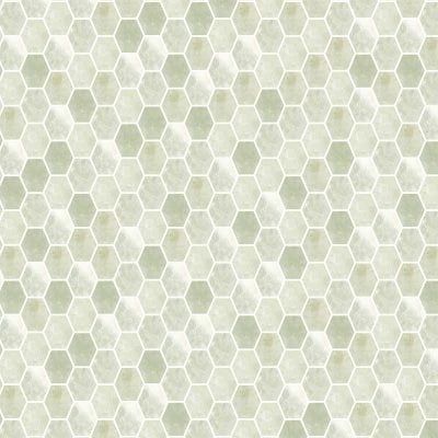 MOSAIC SALT STONE DESERT HEXAGON (12X14 SHEET)