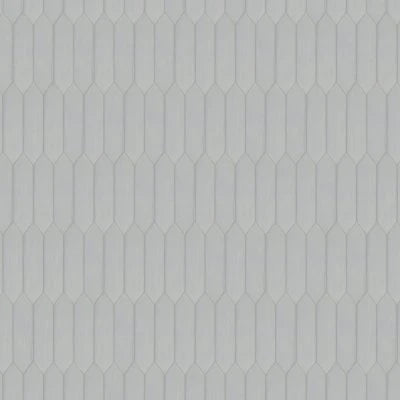Reine 3" x 12" Picket Pattern Matte Ceramic Wall Tile in Grey