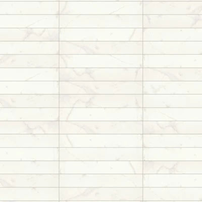 Magnifica 4" x 24" - 8mm Honed Porcelain Tile in Calacatta Super White