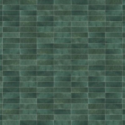 Cloé 2.5" x 8" Glossy Ceramic Tile in Green