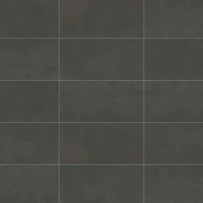 Simply Modern 12" x 24" Floor & Wall Tile in Black