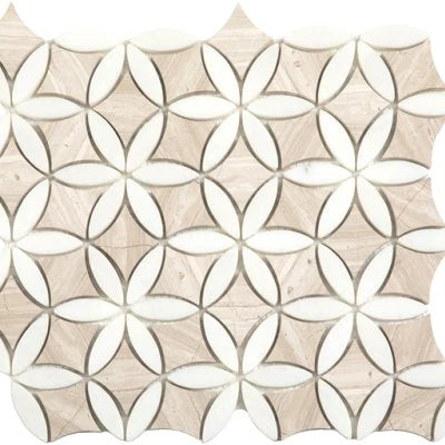 Natural Stone Light-Mix Flora Mosaic