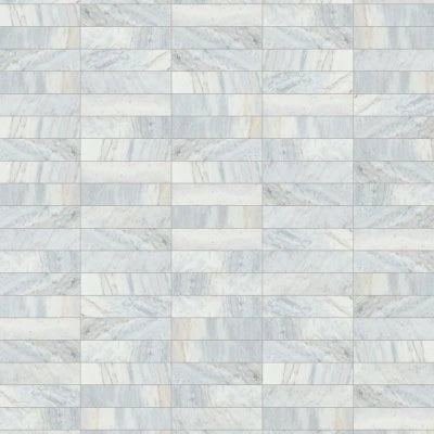 Glorious Blue 3" x 12" Brushed Marble Tile