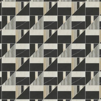 Modni Lennox Honed Marble Mosaic Tile in Warm Blend