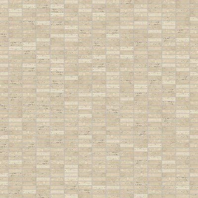 Sensi Roma 1" x 4" Satin Porcelain Rectangle Mosaic in Cream