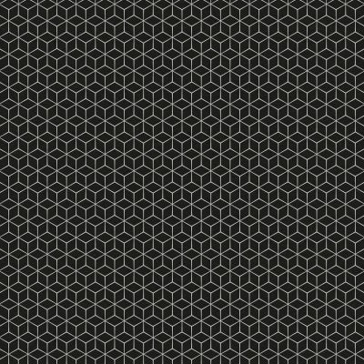 Le Cafe 2" x 3" Diamond Glossy Porcelain Mosaic Tile in Black