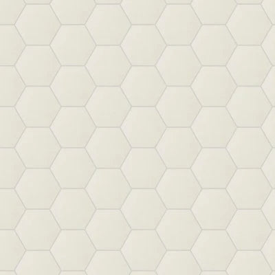 Bee Hive Medley White, Hexagon, 8 1/2X10, Matte