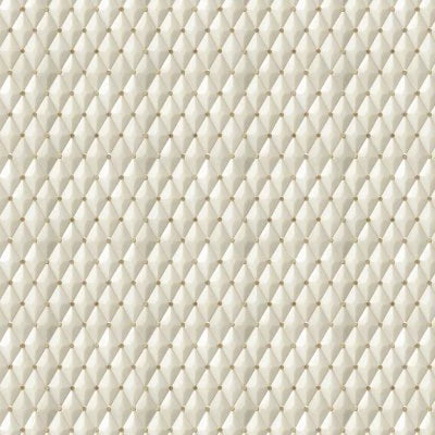 Castellina Stone Mosaics - White And Brass, Harlequin, Straight Edge, Polished