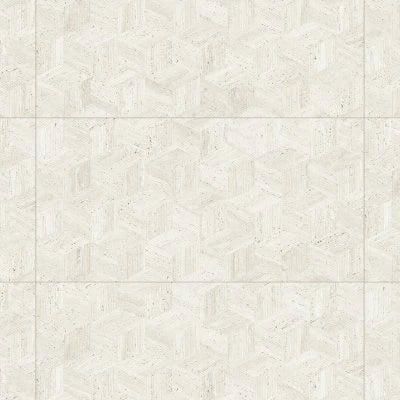 Sensi Roma 24" x 48" Satin Porcelain Cube Deco in White