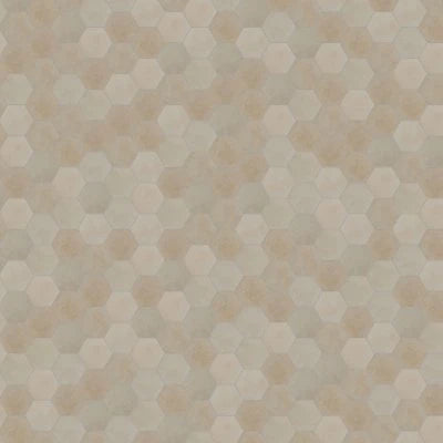 Celine 4" Hexagon Matte Porcelain Floor & Wall Tile in Taupe