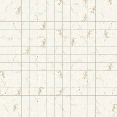 Magnifica 4" x 4" Honed Porcelain Mosaic Tile in Calacatta Oro