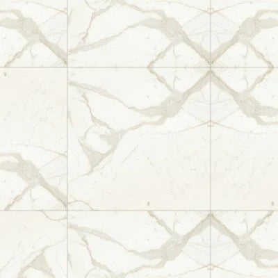 Magnifica The Thirties 30" x 30" - 8mm Polished Porcelain Tile in Calacatta Super White
