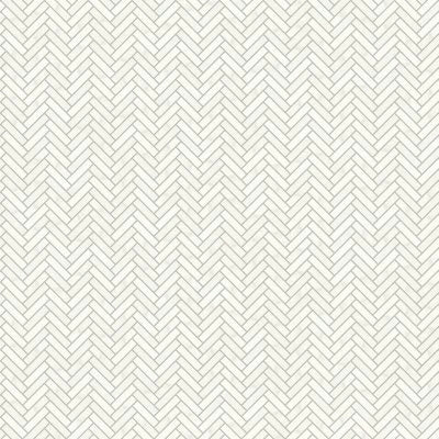 Magnifica 1" x 4" Honed Herringbone Porcelain Mosaic Tile in Luxe White