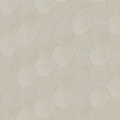 Makoto 10" x 11.5" Hexagon Matte Porcelain Tile in Kumo Grey