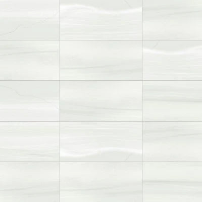 Linear Stone 12" x 24" Honed Porcelain Field Tile in White