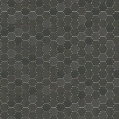 Celine 4" Hexagon Matte Porcelain Floor & Wall Tile in Black