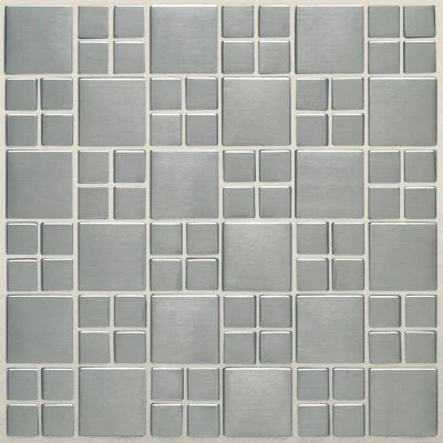 Metallica Brushed Stainless Steel, Square Combination, Satin