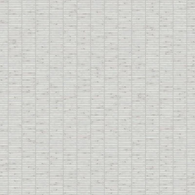 Monet Honed Marble Mosaic 3 Tile in Oriental White