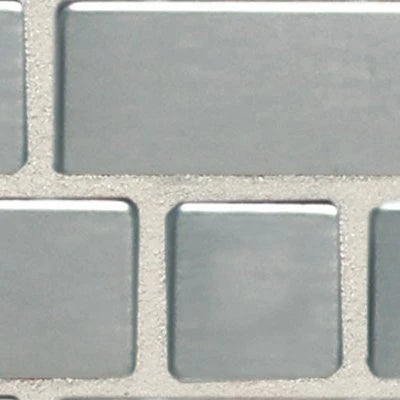 Metallica Brushed Stainless Steel, Basketweave, Satin
