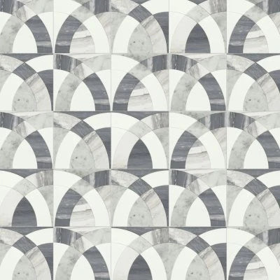 Eclessia Marble Volakas Blend, Arches, Polished