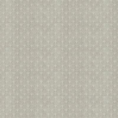 Wave 12" x 24" Honed Fan Deco Porcelain Tile in Ash