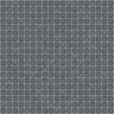 Zagora Triangle Glossy Zellige Mosaic Tile in Charcoal
