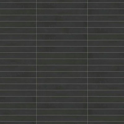 Allora 3" x 24" Matte Porcelain Tile in Solid Black