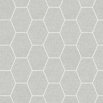 MOSAIC FIBRA SILVER HEXAGON (12X14 SHEET)