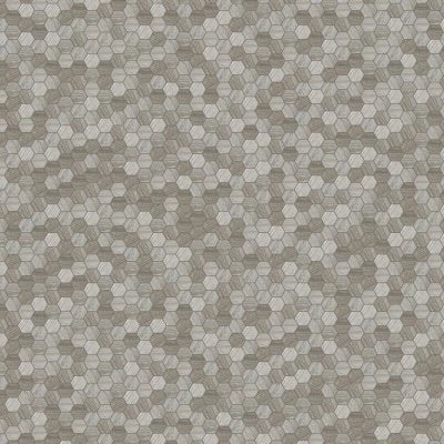 Natural Stone Wooden White Hexagon Mosaic