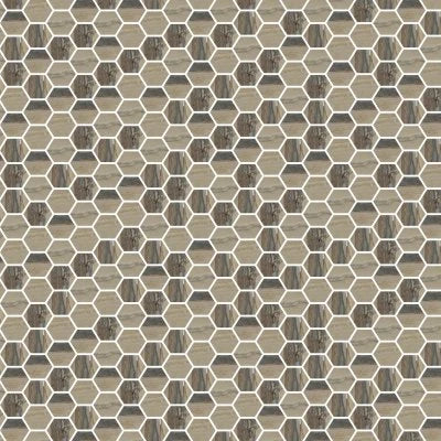 Exotic Stone Tundra Polished Hex Mosaic