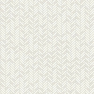 Magnifica 1" x 4" Honed Herringbone Porcelain Mosaic Tile in Calacatta Super White