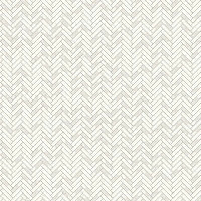 Magnifica 1" x 4" Honed Herringbone Porcelain Mosaic Tile in Calacatta Super White