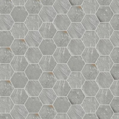 Solstice - Spring Grey, Hexagon, 8, Stepwise, Matte (ST33)
