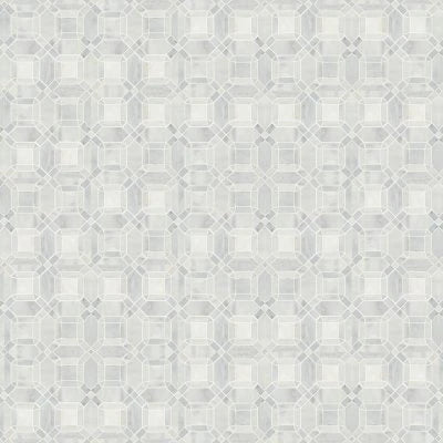 Monet Honed Marble Mosaic 1 Tile in Oriental White