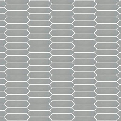 MOSAIC ARTISAN PLUS GREY GLOSSY PICKET (11.5X11 SHEET)
